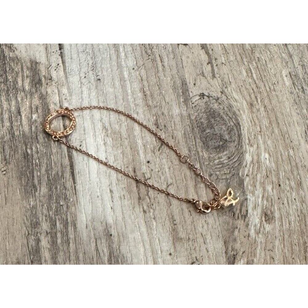 Adore by Swarovski - Signature Organic Circle Bracelet Rose Gold Plated NWOT